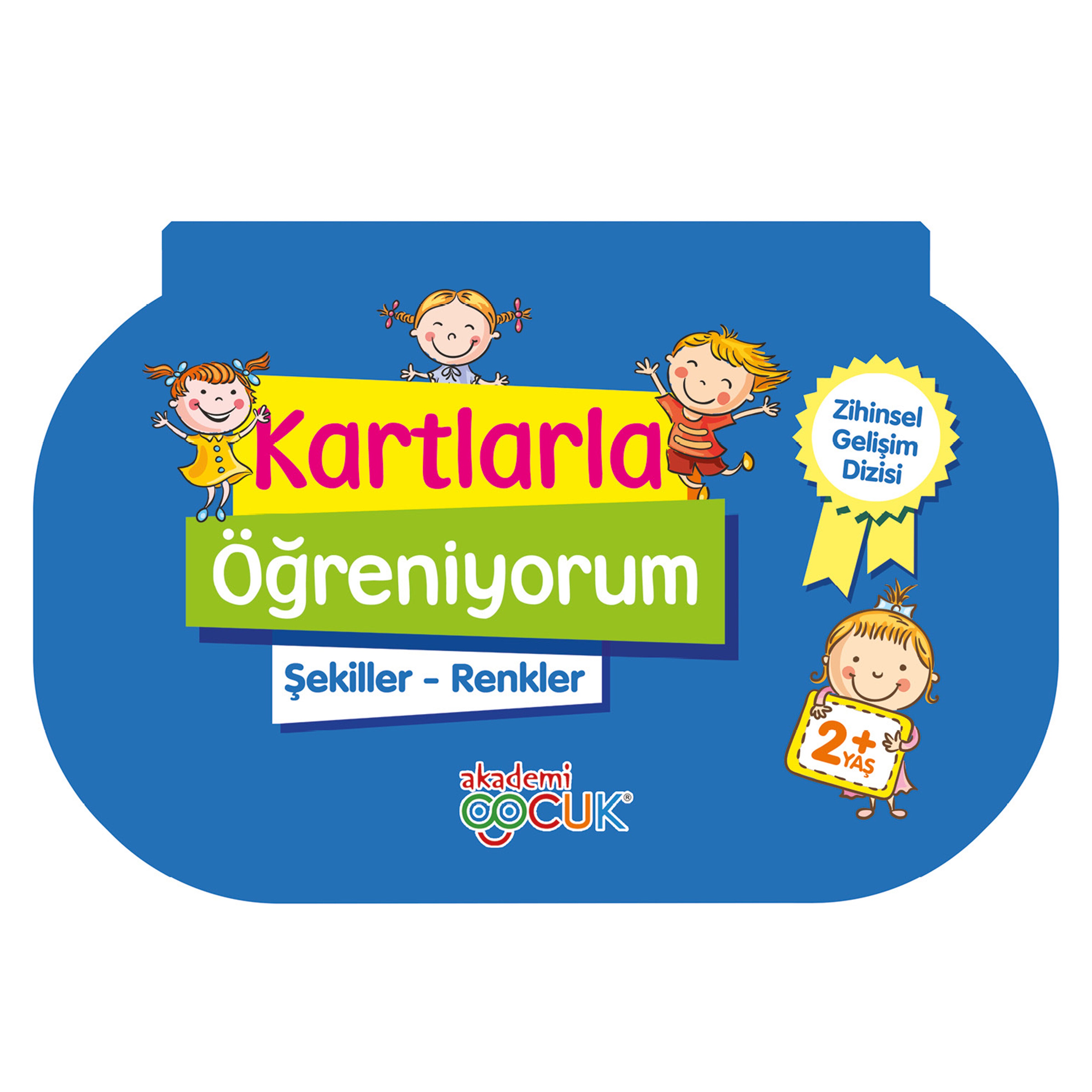 Akademi Çocuk Kartlarla Öğreniyorum-Şekiller Renkler Kitabı